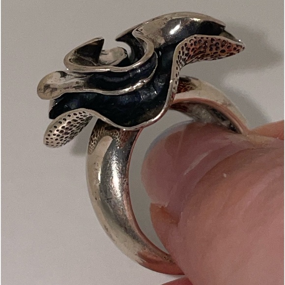 Silpada - Sterling Silver Flower in Bloom ring SIZE 9 - Picture 2 of 5